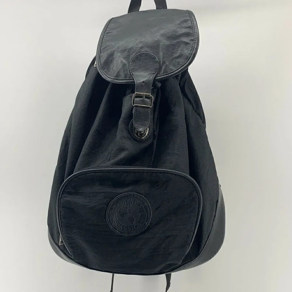 World Classics Black Vintage 90's Backpack